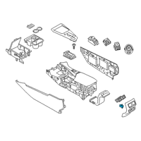 OEM Infiniti QX80 Power Socket Assembly Diagram - 25331-5NA1A