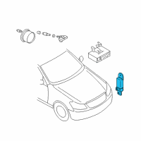 OEM 2011 Infiniti M56 Antenna Tire Pressure Diagram - 40740-1LA0A