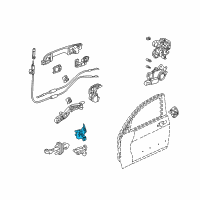 OEM 2010 Acura RDX Hinge, Right Rear Door (Upper) Diagram - 67910-TX4-H02ZZ