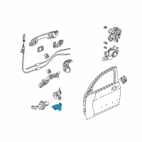 OEM 2005 Honda CR-V Hinge, Right Rear Door (Lower) Diagram - 67920-S5D-A01ZZ