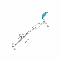 OEM Toyota Highlander Rear Muffler Diagram - 17430-20150