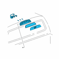 OEM 2000 Toyota Tacoma High Mount Lamp Diagram - 81570-04010