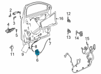 OEM 2021 Chevrolet Trailblazer Latch Diagram - 13540564