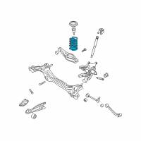 OEM 2010 Kia Sedona Rear Coil Springs Diagram - 553504D051DS