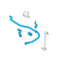 OEM Toyota Highlander Stabilizer Bar Diagram - 48805-48110