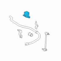 OEM 2012 Toyota Venza Stabilizer Bar Mount Bracket Diagram - 48832-0E060