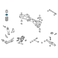 OEM 2016 Hyundai Santa Fe Rear Spring Pad, Upper Diagram - 55331-2W000