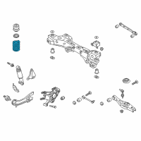 OEM 2015 Kia Sorento Rear Coil Spring Diagram - 553301U760