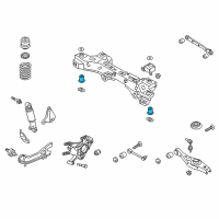 OEM Hyundai Santa Fe Sport Bushing-X/Member Rear Diagram - 55456-2W000