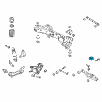 OEM 2016 Hyundai Santa Fe Sport Rear Spring Pad, Lower Diagram - 55323-4Z000