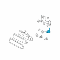 OEM 1998 Chevrolet Blazer Adjuster Asm, Headlamp Horizontal Diagram - 16524355