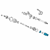 OEM 2018 Acura RDX Joint Set, Inboard Diagram - 44310-T2B-306