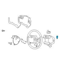 OEM Kia K900 Switch Assembly-Paddle S Diagram - 96780J6000