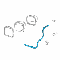 OEM 1998 GMC C3500 Harness Asm-Fwd Lamp Wiring Diagram - 15302417