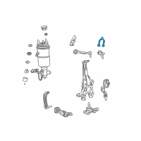 OEM 2019 Lexus LS500 Bracket, Front Upper Arm Diagram - 48658-50020