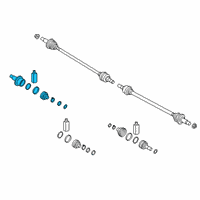 OEM Hyundai Palisade Joint & Boot Kit-RR Axle Wheel Diagram - 49680-S1000