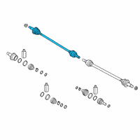 OEM Kia Telluride Shaft Assembly-Drive Rr, Diagram - 49601S8000