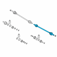 OEM Kia Telluride Shaft Assembly-Drive Rr, Diagram - 49600S8000