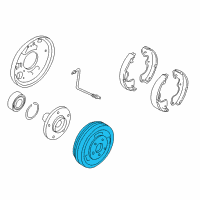 OEM Ford Escape Drum Diagram - 2U2Z-1V126-C