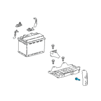OEM 2022 Toyota Camry Battery Tray Bolt Diagram - 90105-A0356