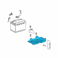 OEM 2019 Toyota Avalon Battery Tray Diagram - 74404-06190