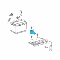 OEM 2021 Lexus ES350 Clamp, Battery, NO.2 Diagram - 74482-06050