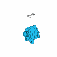 OEM 1998 Ford E-150 Econoline Club Wagon Alternator Diagram - F6UZ10346VBRM3