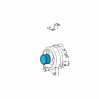OEM 1996 Mercury Sable Pulley Diagram - F8PZ-10344-HA