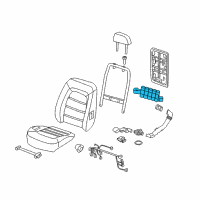 OEM Lincoln Aviator Switch Assembly Diagram - 4C5Z-14D694-AAA