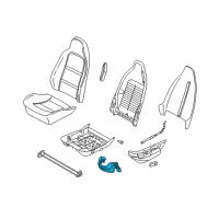 OEM 2002 BMW Z3 Switch For Longit./Vertical Adjustm., Left Diagram - 61-31-8-413-895