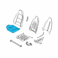 OEM 1996 BMW Z3 Seat Upholstery Diagram - 52-10-8-407-796