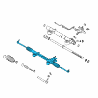 OEM 2016 Infiniti QX50 Power Steering Gear & Linkage Assembly Diagram - 49001-1BA2B