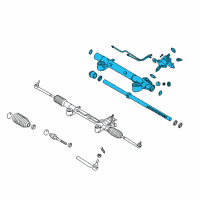 OEM 2010 Infiniti EX35 Power Steering Gear Assembly Diagram - 49200-1BA2A