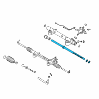 OEM 2015 Infiniti QX50 Power Steering Rack Assembly Diagram - 49271-1BA1A