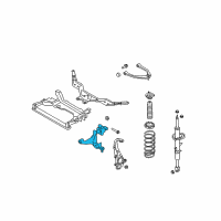 OEM 2007 Infiniti G35 Front Suspension-Lower Control Arm Right Diagram - 54500-JK500