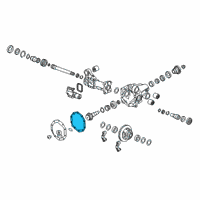 OEM 2019 Chevrolet Silverado 1500 Differential Cover Gasket Diagram - 84412729