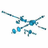 OEM 2021 GMC Sierra 1500 Differential Assembly Diagram - 84692153