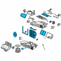 OEM 2017 Chevrolet Corvette Evaporator Core Diagram - 22890089
