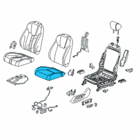 OEM Honda Insight Pad Complete Left, Front Cushion Diagram - 81537-TXM-A71