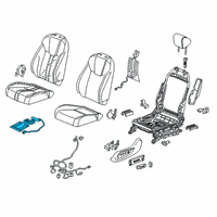 OEM 2019 Honda Insight Heater Complete Left, Front Diagram - 81534-TXM-A71