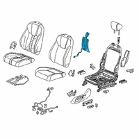 OEM 2021 Honda Insight Heater Complete Left, Front Diagram - 81524-TXM-A71