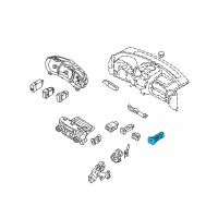 OEM Hyundai Entourage Switch Assembly-Windshield Deicer Diagram - 93720-4D000-VA