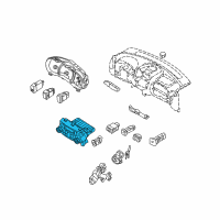 OEM Kia Sedona Control Assembly-Heater Diagram - 972504D001VA