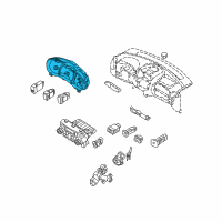 OEM 2006 Kia Sedona Cluster Assembly-Instrument Diagram - 940014D320