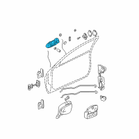 OEM 2003 Pontiac Grand Am Handle, Outside Diagram - 22670069