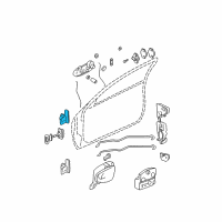 OEM 2003 Pontiac Grand Am Hinge Asm-Front Side Door Diagram - 22716438