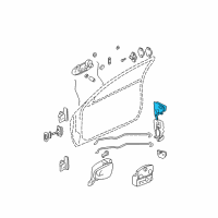 OEM Pontiac Firebird Actuator Diagram - 25664287