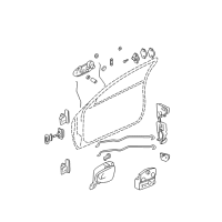 OEM Pontiac Grand Am Rod-Front Side Door Outside Handle Diagram - 22714325