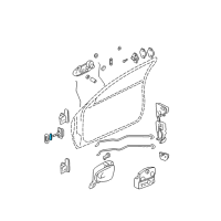 OEM Oldsmobile Alero Link Asm, Front Side Door Check Diagram - 19244699