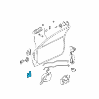 OEM 2001 Oldsmobile Alero Hinge Asm-Front Side Door Diagram - 22716439